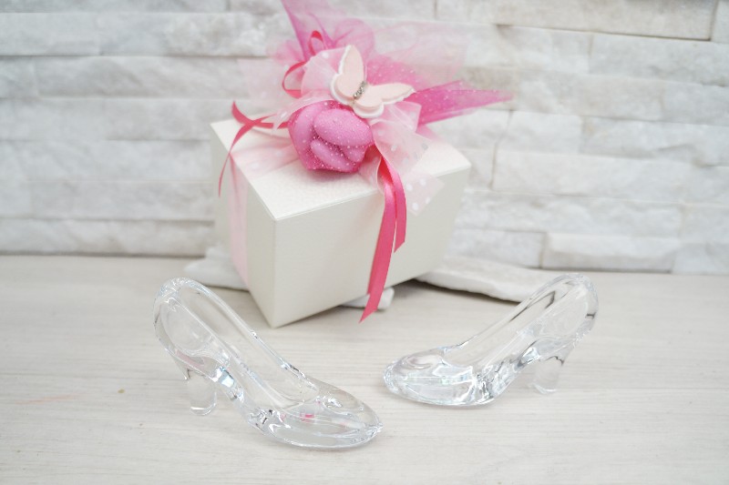Scarpetta cristallo vetro cm 10 - Compleanno - Nuovi arrivi - Regali e Bomboniere